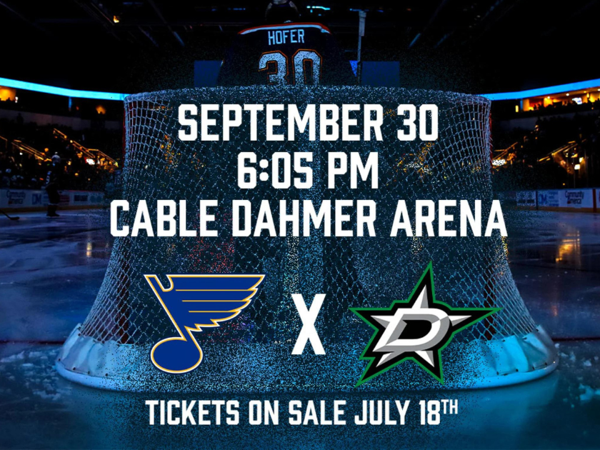 St. Louis Blues fall short to the Dallas Stars in preseason match at Cable  Dahmer Arena